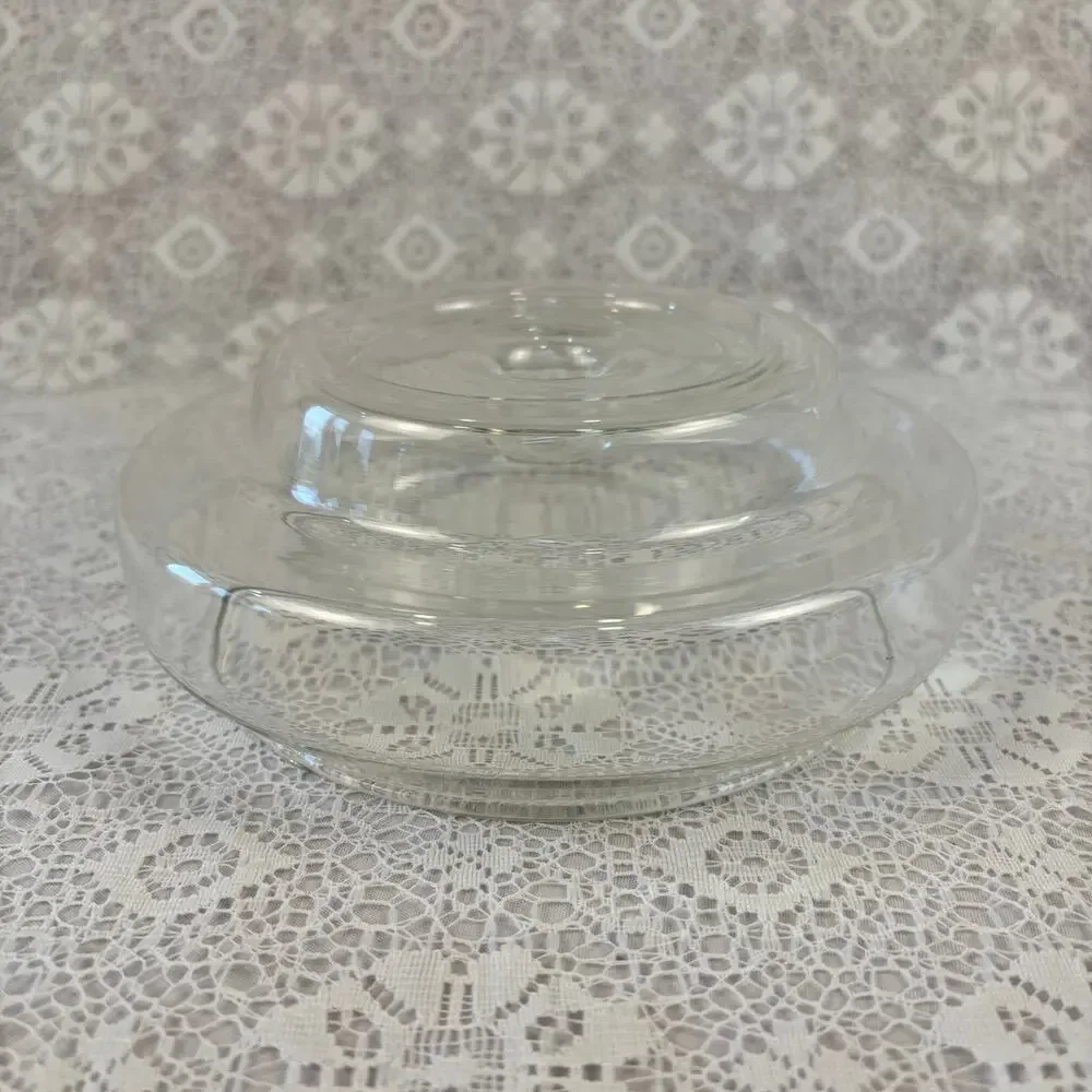 Vintage Pyrex Glass Hourglass Candle Holder Hurricane Taper Pillar Base